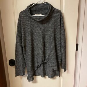 Mock Turtleneck Waffle Weave Tunic Top Size XL